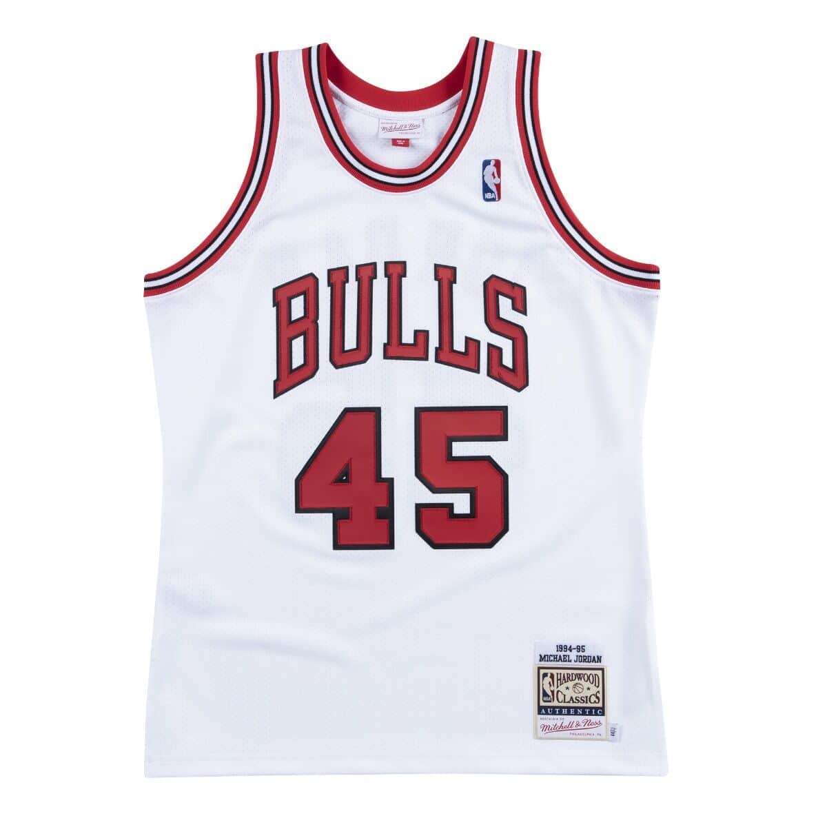 Mitchell & Ness Men NBA Chicago Bulls Authentic Jersey Michael Jordan White  ’94-95 AJY19007CBU94MJ