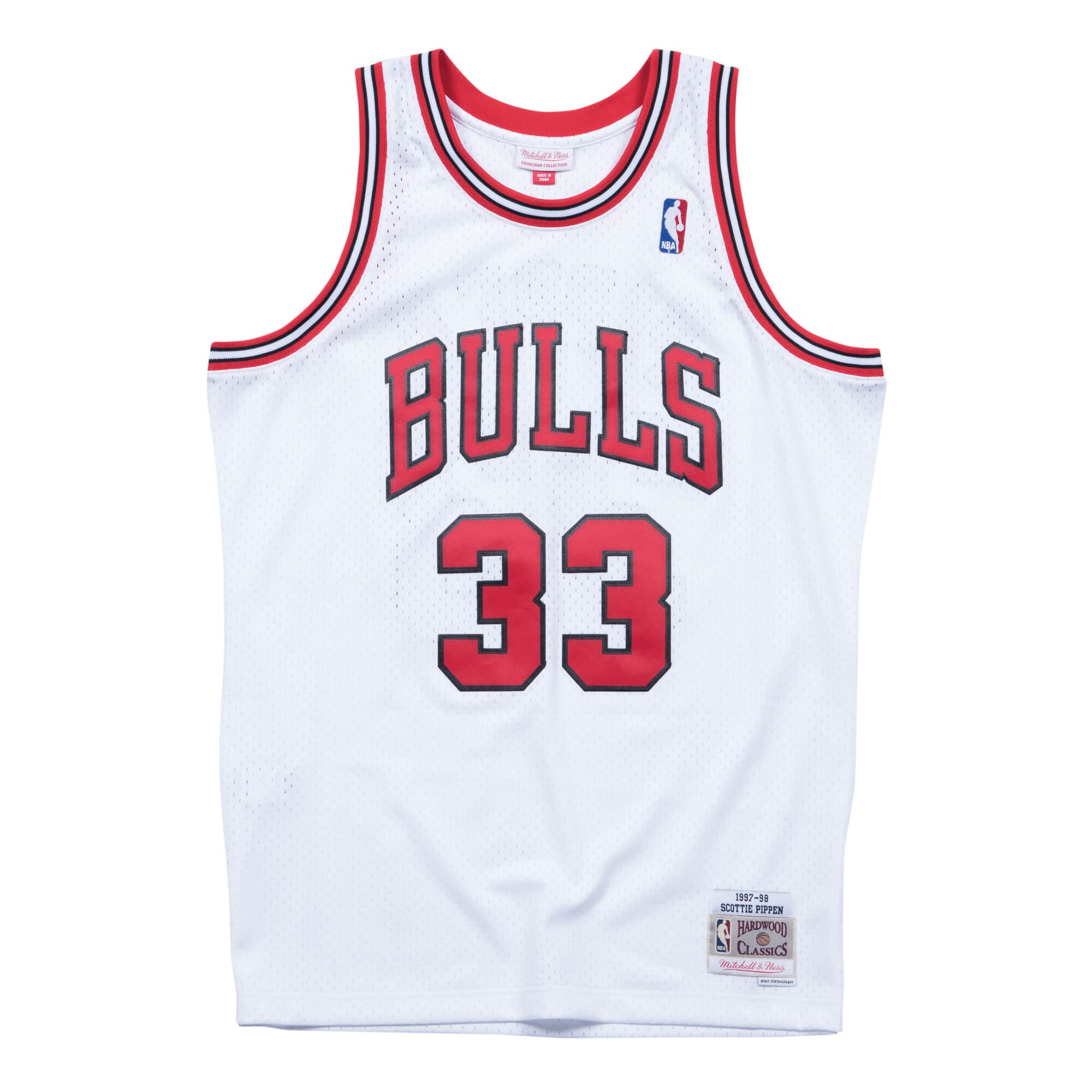 Chicago Bulls Hyper Hoops Swingman Jersey - Toni Kukoc By Mitchell & Ness -  White - Mens