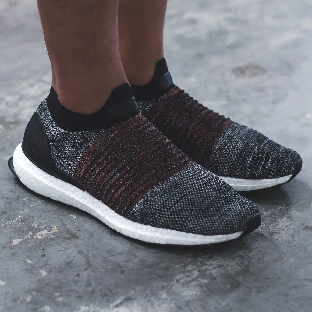 Adidas Running UltraBOOST PK Primeknit Laceless Mid - Triple-White (S80768) / Black/Red(S80769)