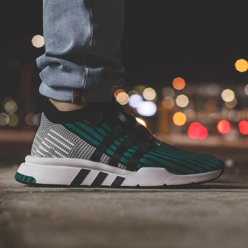 adidas Originals EQT Support Mid ADV PK in Core-Black/EQT Green - CQ2998