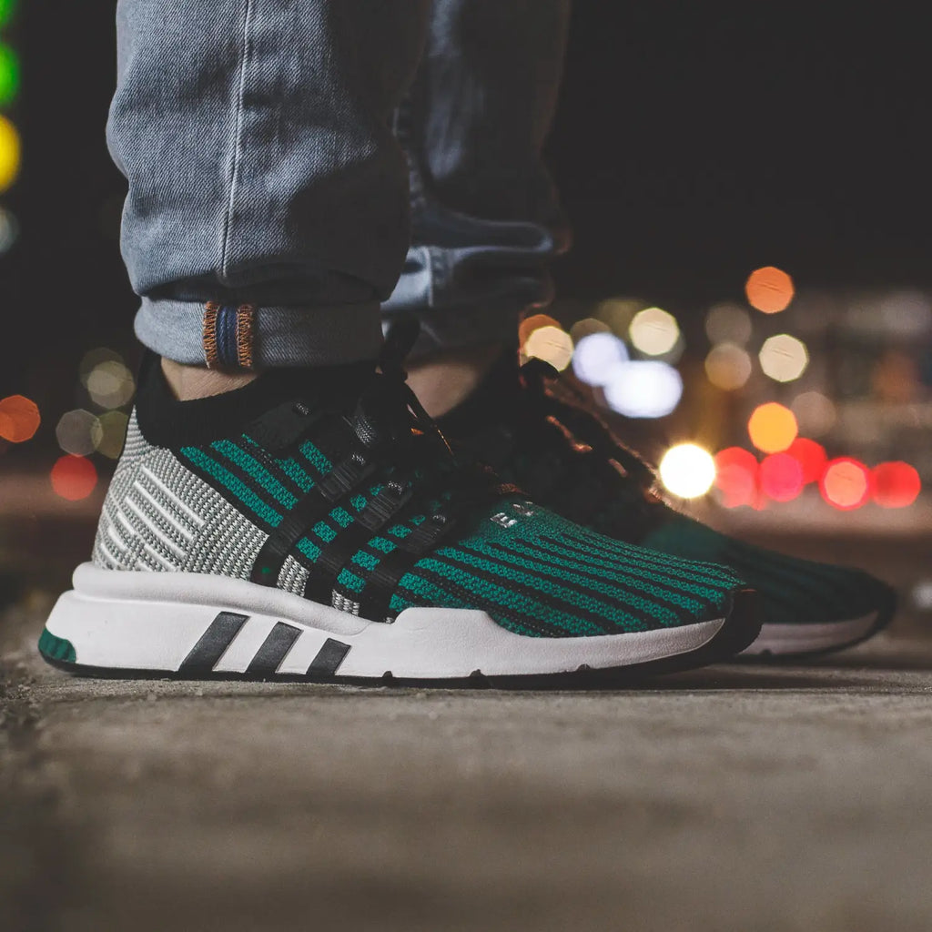 adidas Originals EQT Support Mid ADV PK in Core-Black/EQT Green - CQ2998