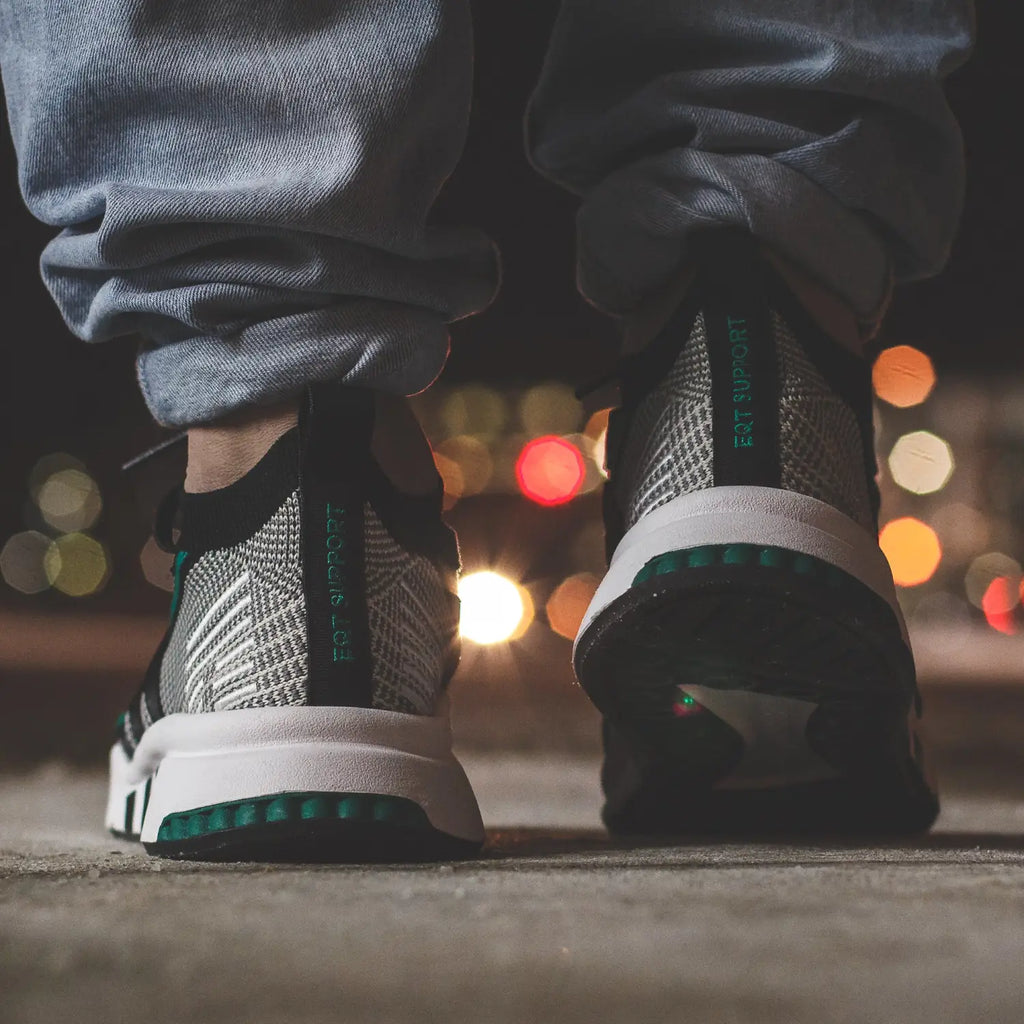 adidas Originals EQT Support Mid ADV PK in Core-Black/EQT Green - CQ2998