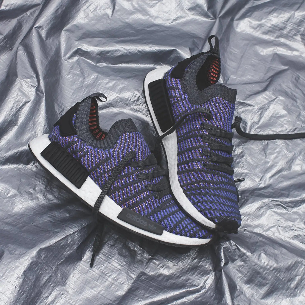 adidas Originals NMD R1 STLT PK Primeknit Boost in Blue/Black- CQ2388/CQ2029