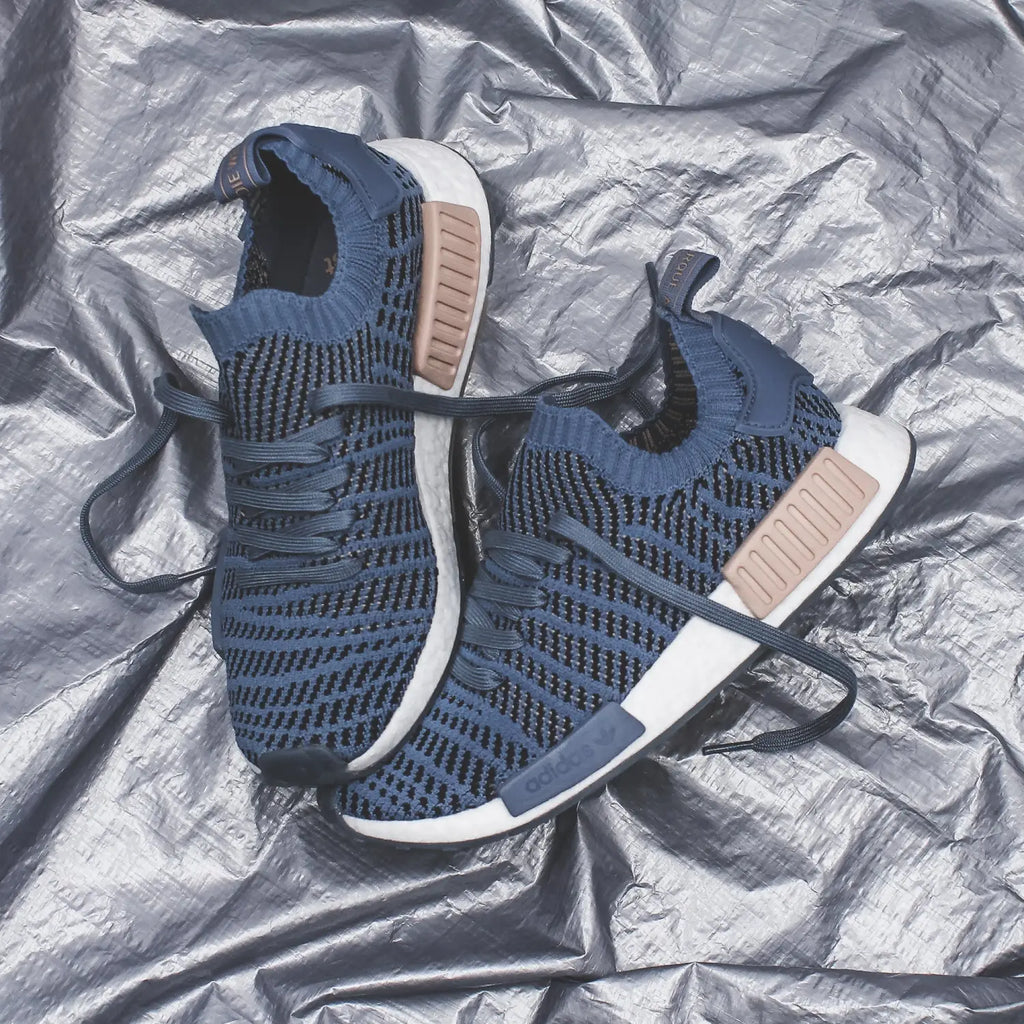 adidas Originals NMD R1 STLT PK Primeknit Boost in Blue/Black- CQ2388/CQ2029