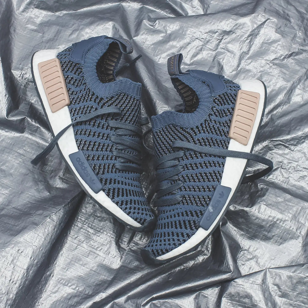 adidas Originals NMD R1 STLT PK Primeknit Boost in Blue/Black- CQ2388/CQ2029