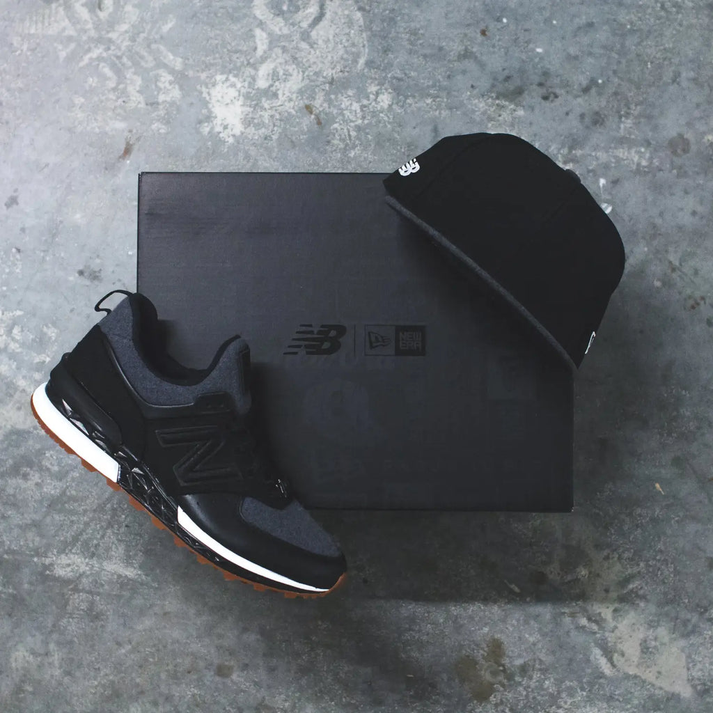 New Era x New Balance 574 Sport in Black/Gum - MS574NE