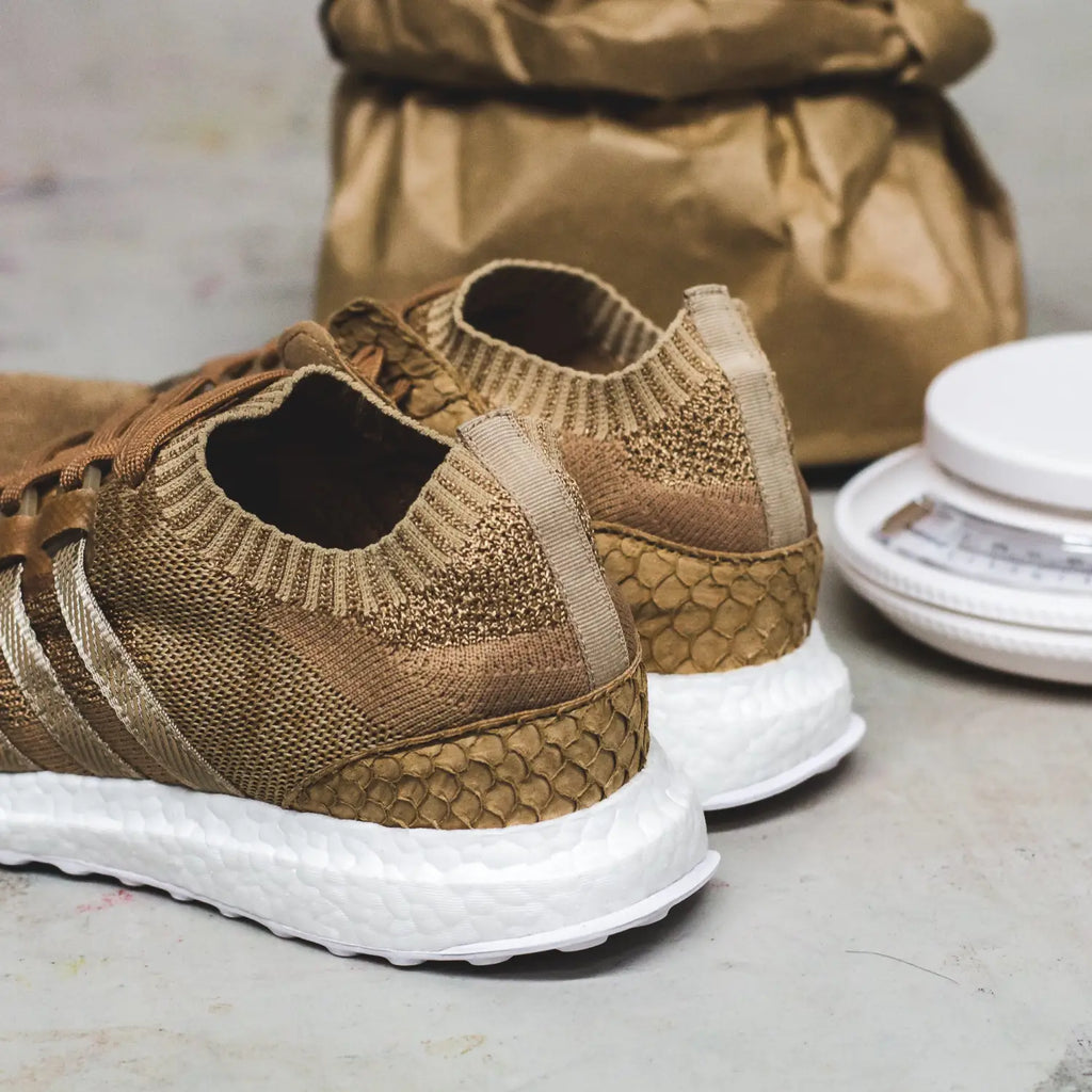 Pusha-T x adidas Originals King Push EQT Support Ultra PK Primeknit Bodega Babies in Tan/White - DB0181