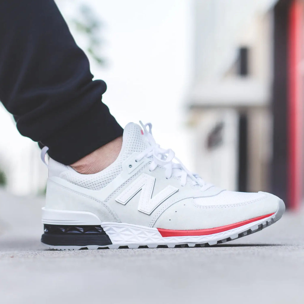 New Balance 574 Fresh Foam - Black/Red (MS574AB) / White/Red (MS574AW)