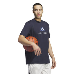 Adidas Basketball Men BB Perf Logo T-Shirt Ink JI9032 - T-SHIRTS - Canada