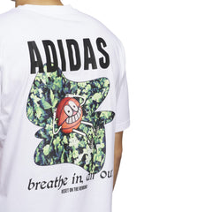 adidas basketball men lil stripe photoreal graphic tee white in6376 705 medium