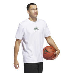 Adidas Basketball Men Lil Stripe Photoreal Graphic Tee White IN6376 - T - SHIRTS Canada