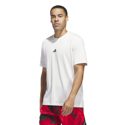 Adidas Men Basketball Graphics Tee White JI7572 - T-SHIRTS - Canada