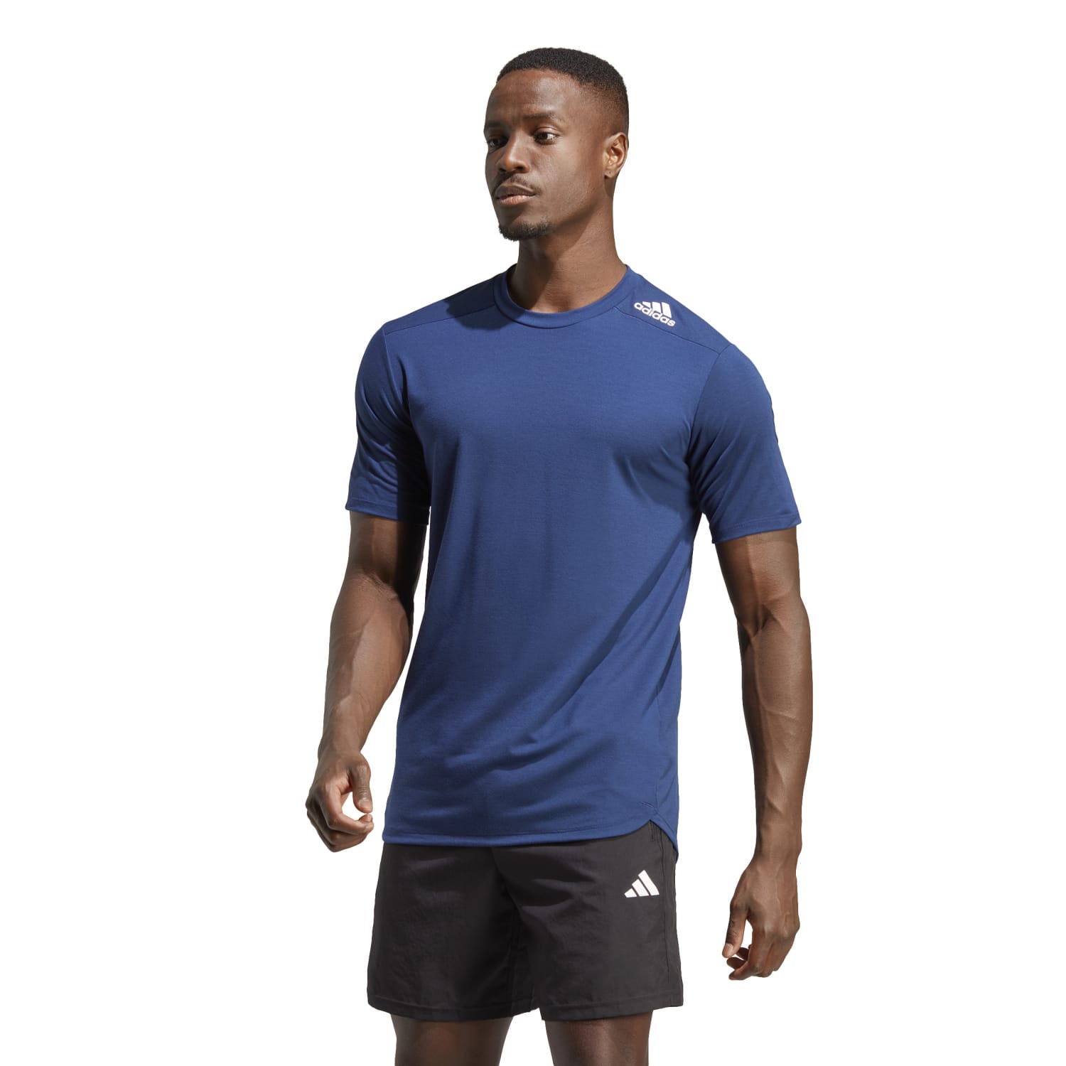 Adidas bluzy men designed for training tee dark blue ic2017 413