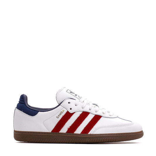 Adidas Men Samba OG White Red IH4881 - FOOTWEAR - Canada