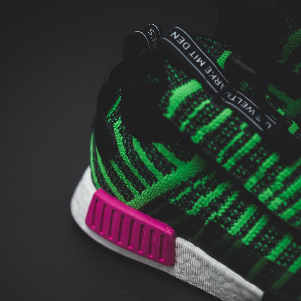 Adidas Originals NMD TS1 PK Primeknit Boost Black/Green/Pink - (B37628)