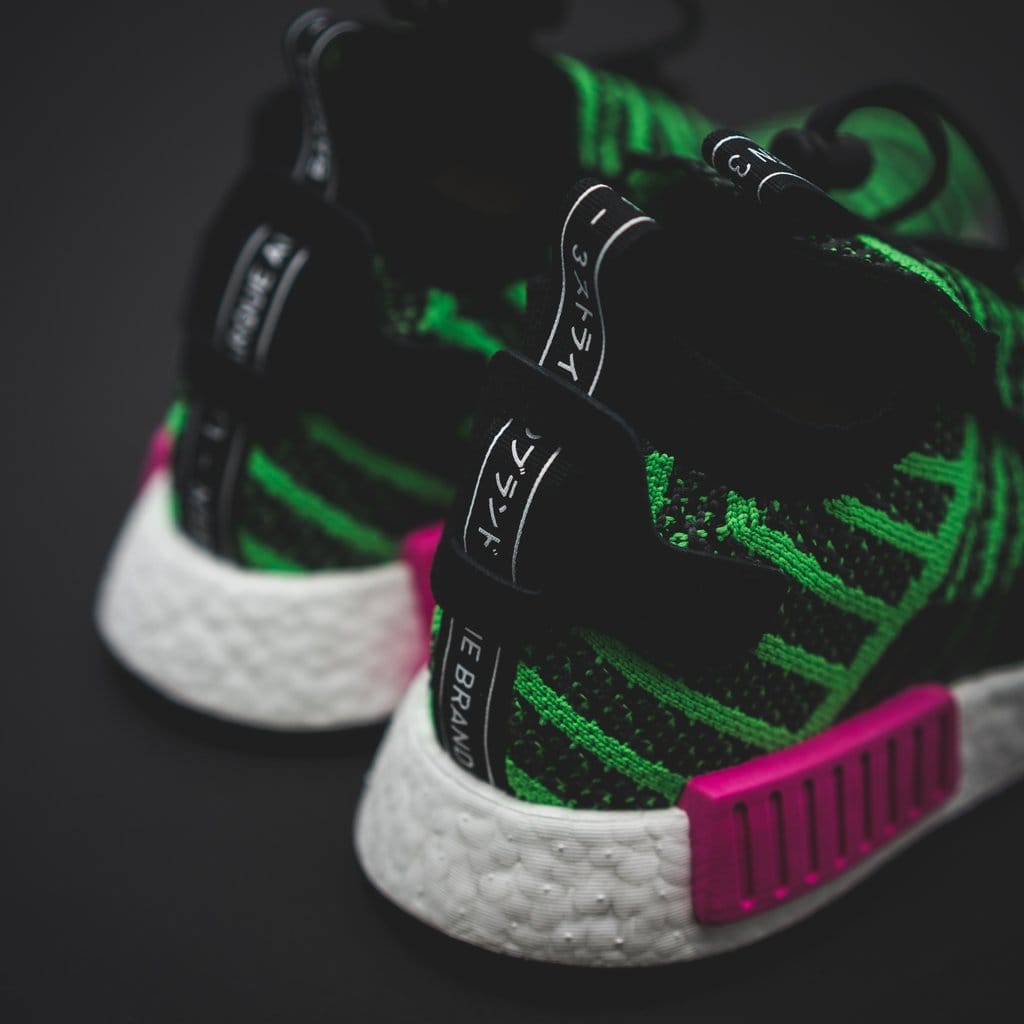 Adidas Originals NMD TS1 PK Primeknit Boost Black/Green/Pink - (B37628)