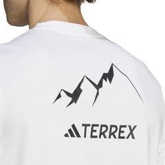 Adidas Outdoor Men Terrex Graphic MTN 2.0 Tee White IL2648 - T-SHIRTS - Canada