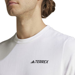 Adidas Outdoor Men Terrex Graphic MTN 2.0 Tee White IL2648 - T-SHIRTS - Canada