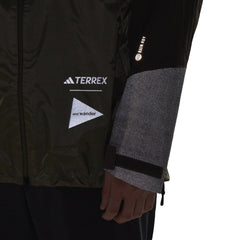 adidas outdoor men xpl awd rain Grade Jacket shadow olive hr7147 484 medium