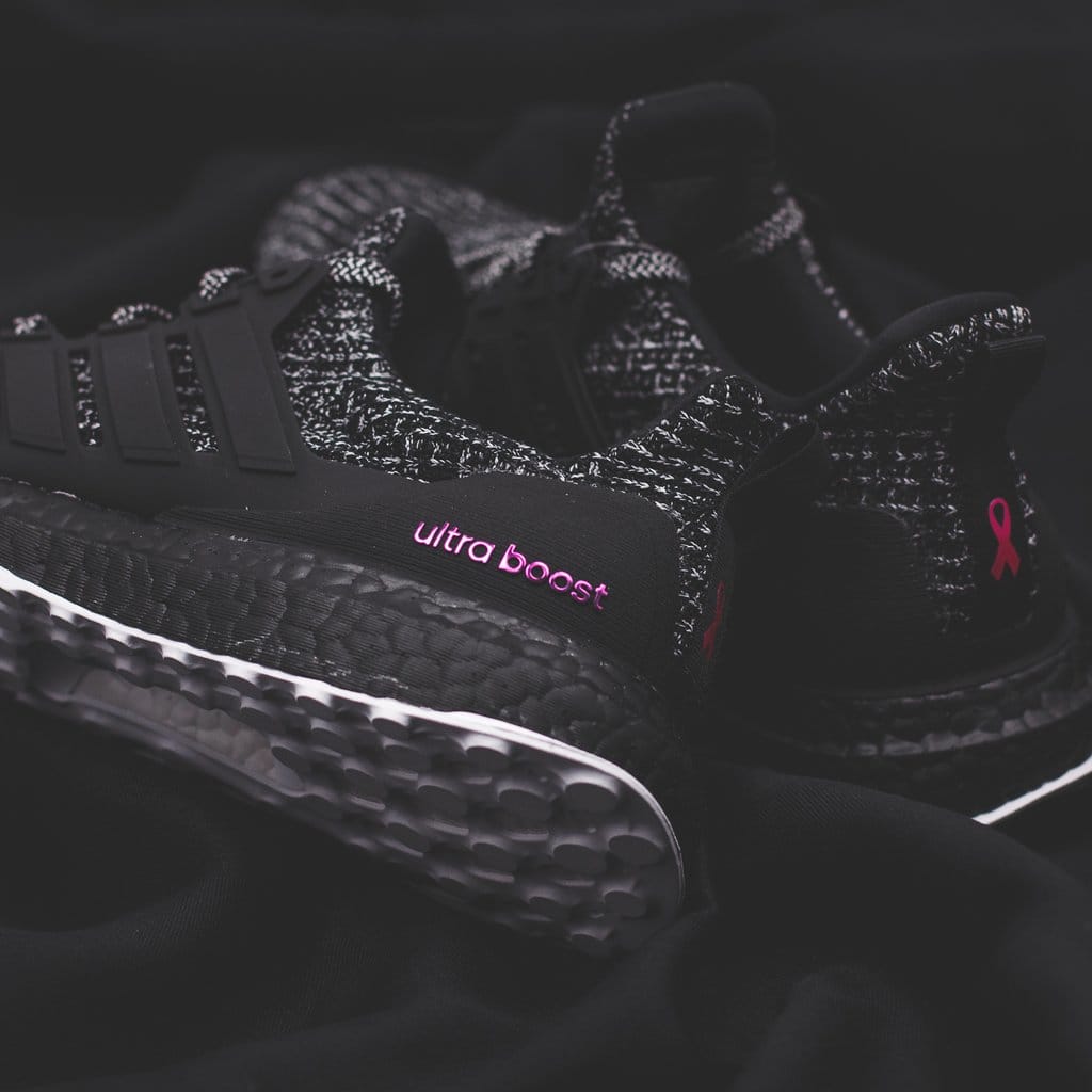 Adidas Running Ultra Boost 4.0 Black/Shock Pink Breast Cancer Awareness Men - (BC0247)