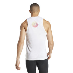 Adidas Training Men Yoga Tank White IL7143 - TOPS Canada