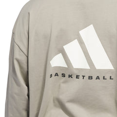 Adidas Unisex Adidas Basketball LS Tee Brown JD6130 - TOPS - Canada