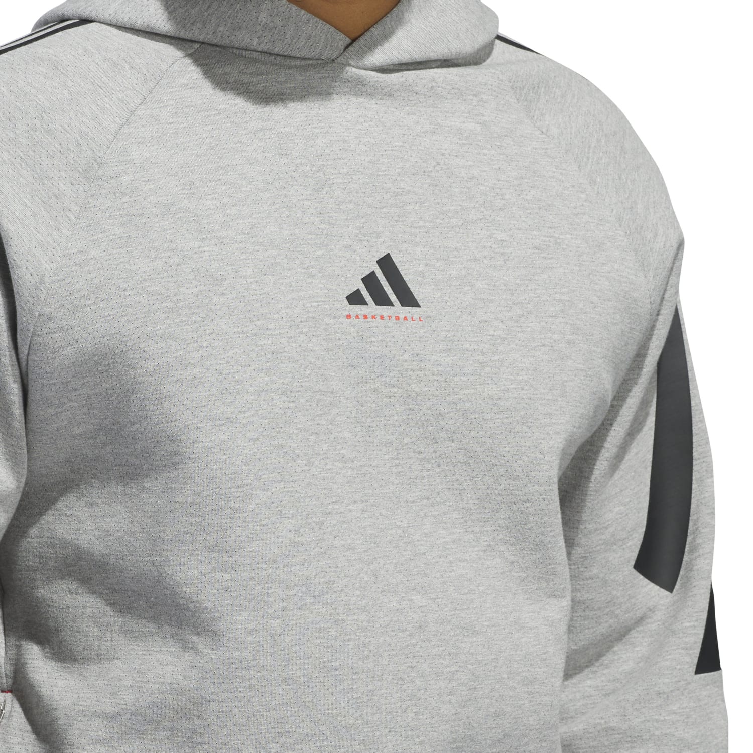 Adidas Unisex Basketball Spacer Hoodie Grey JD7466 - SWEATERS - Canada