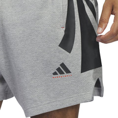 Adidas Unisex Basketball Spacer Shorts Grey JD7467 - SHORTS - Canada