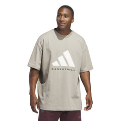 Adidas Unisex Adidas Basketball Tee Brown JD6127 - T-SHIRTS - Canada