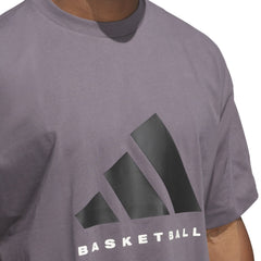 Adidas Unisex Adidas Basketball Tee Gray JC7834 - T-SHIRTS - Canada