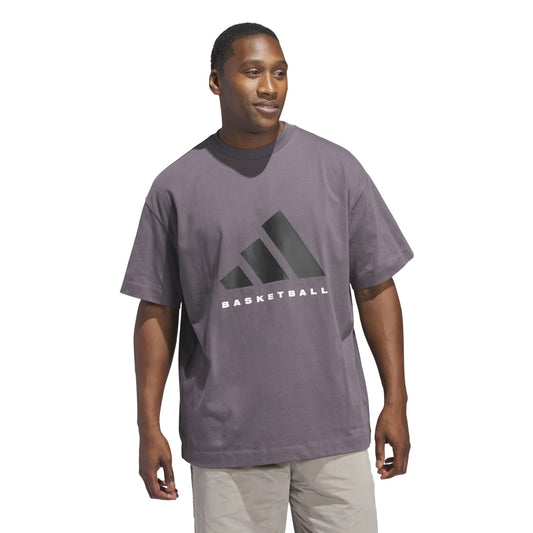 Adidas Unisex Adidas Basketball Tee Gray JC7834 - T-SHIRTS - Canada