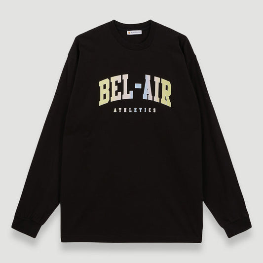 Bel-Air Athletics Men College L/S T-Shirt Pastel Black - T-SHIRTS - Canada