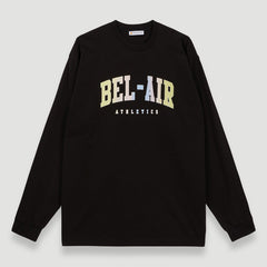 Bel-Air Athletics Men College L/S T-Shirt Pastel Black - T-SHIRTS - Canada