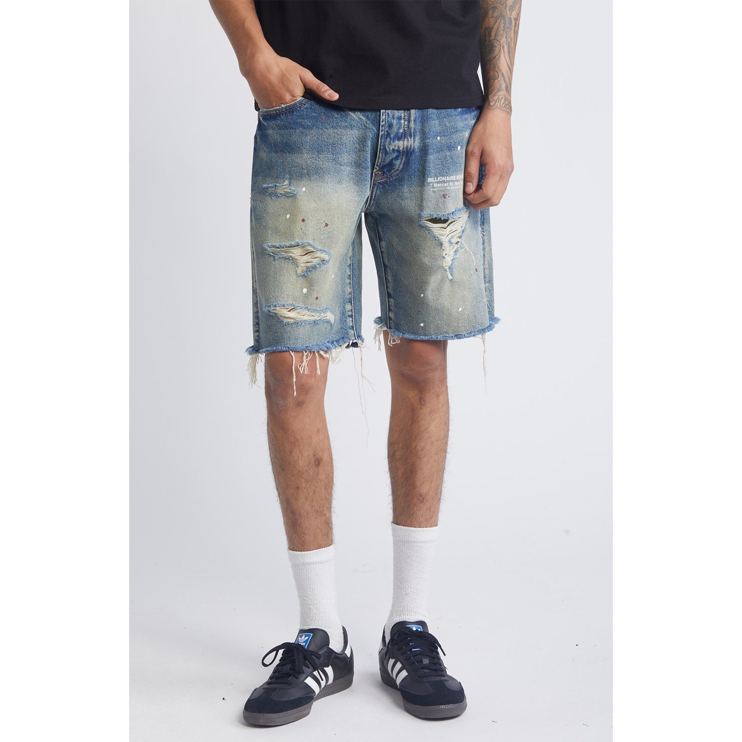 Billionaire Boys Club BB Cadet Jean Shorts Washed Denim 841-3107-EVO - SHORTS - Canada