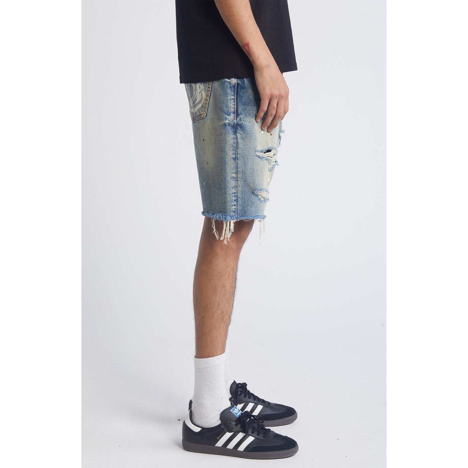 Billionaire Boys Club BB Cadet Jean Shorts Washed Denim 841-3107-EVO - SHORTS - Canada