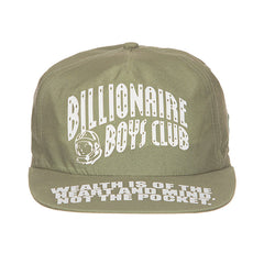 Billionaire Boys Club BB Snapback Hat Oil Green - HEADWEAR - Canada