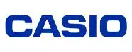 Blue Casio logo text in the company’s distinctive font style.