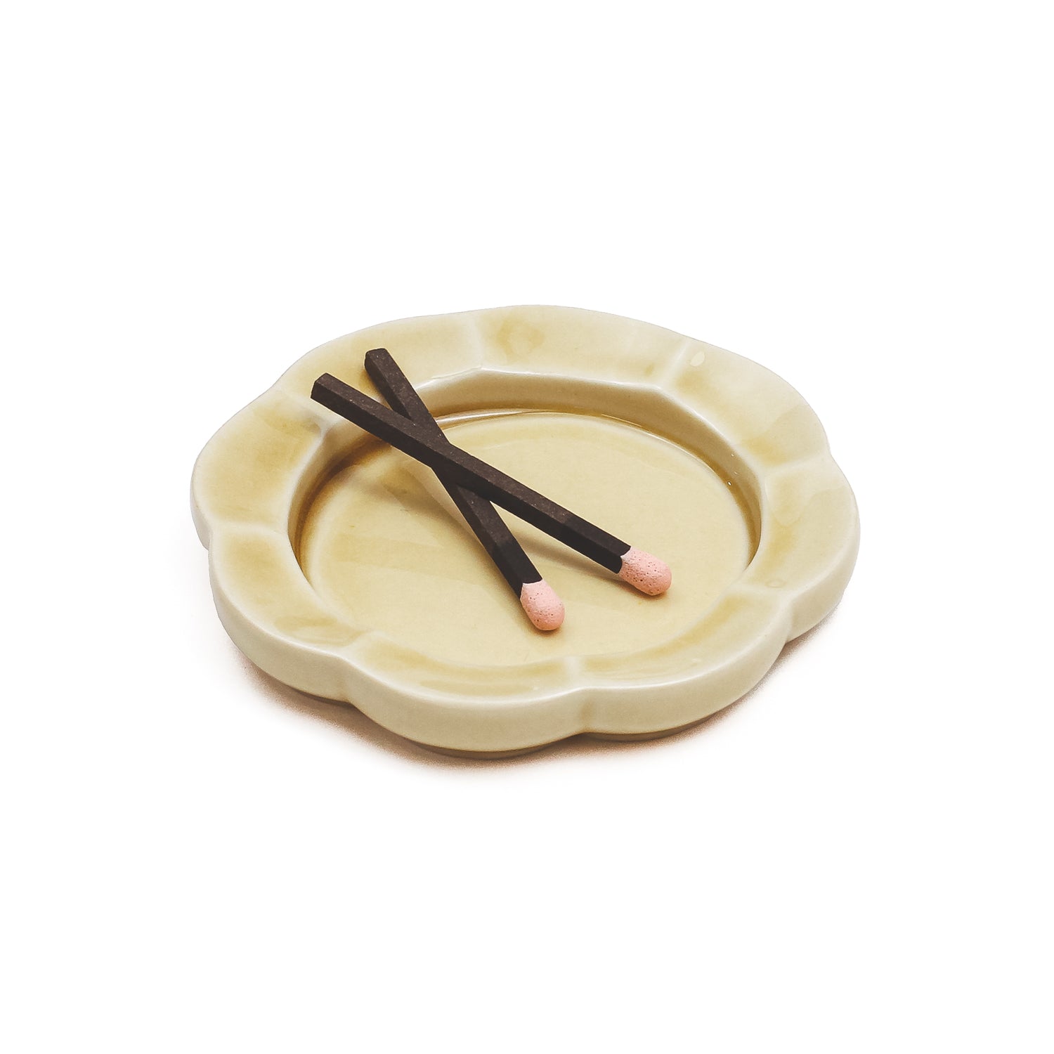 Hibi Incense Flower Kiseto Incense Tray Yellow - INCENSE - Canada