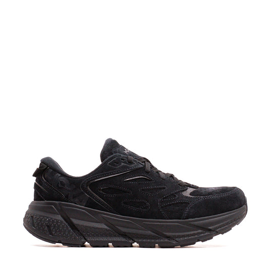 Hoka One One Unisex Clifton L Suede Black 1122571-BBLC - FOOTWEAR - Canada