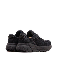 Hoka One One Unisex Clifton L Suede Black 1122571-BBLC - FOOTWEAR - Canada