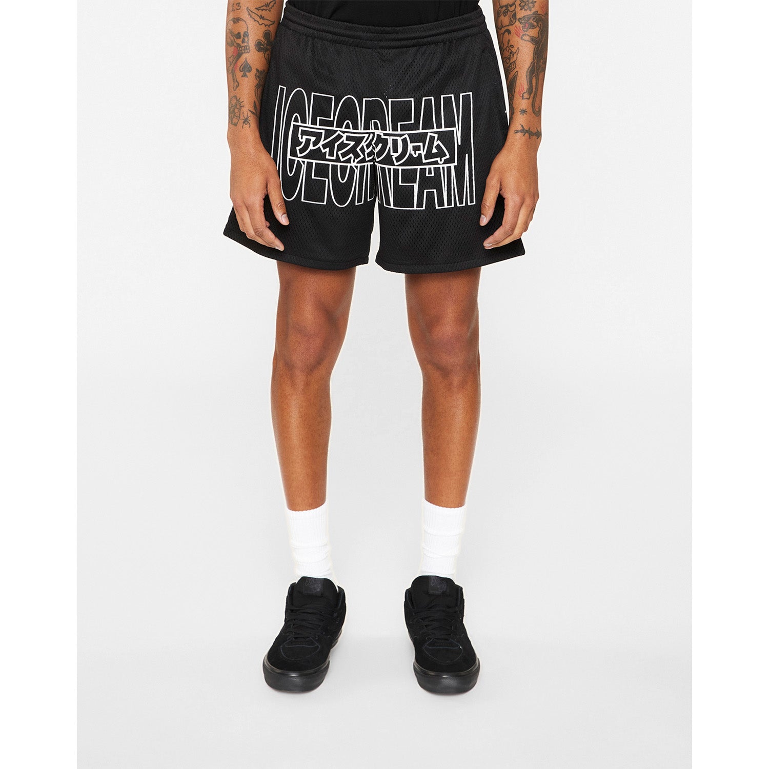 ICECREAM Men Katakana Shorts Black - SHORTS - Canada