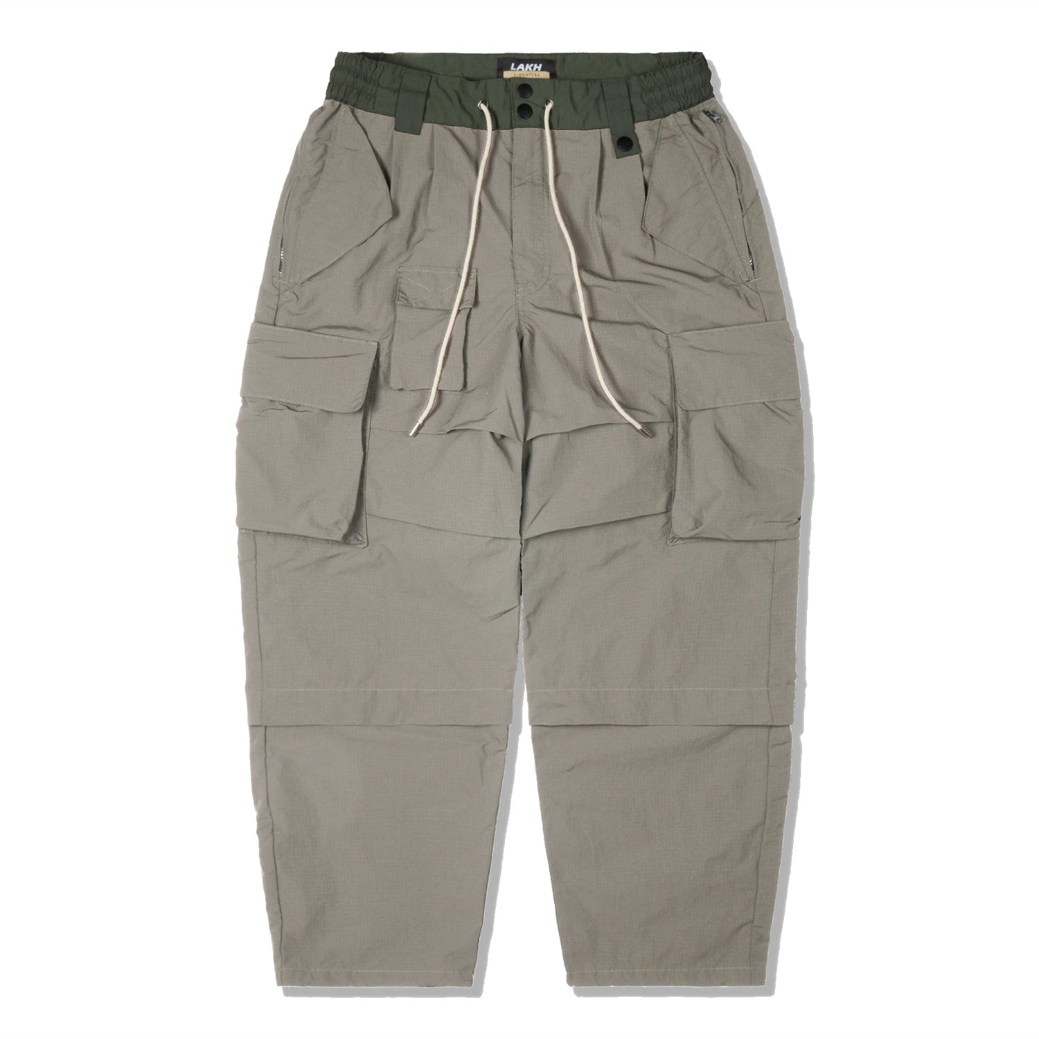 LAKH Adjustable Cargo Pants Ash - BOTTOMS - Canada