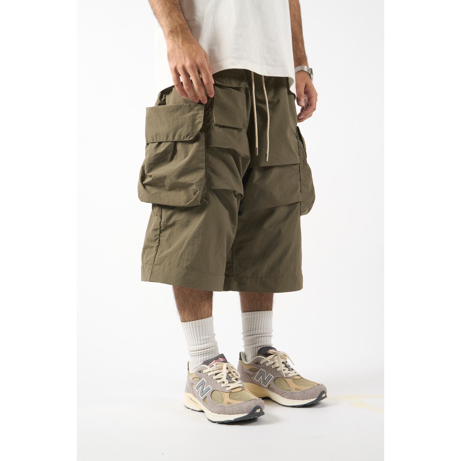 LAKH Adjustable Cargo Pants Ash - BOTTOMS - Canada