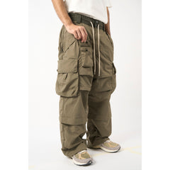 LAKH Adjustable Cargo Pants Ash - BOTTOMS - Canada