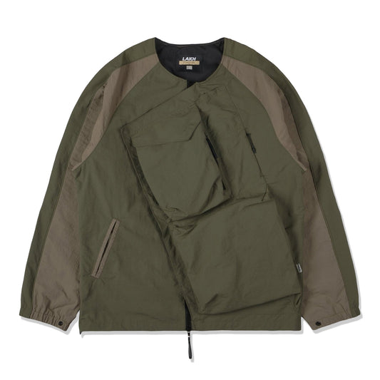 LAKH Men Slanted Pockets Functional Jacket Olive SPFJ-OLIV - OUTERWEAR - Canada