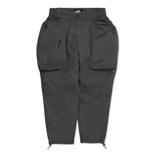 LAKH Men Trapezoid Pockets Utility Pants Grey - BOTTOMS - Canada