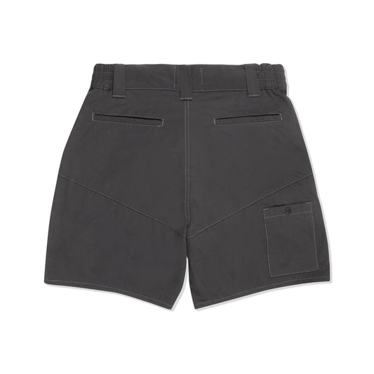 LAKH Men Trapezoid Pockets Utility Shorts Grey - SHORTS - Canada