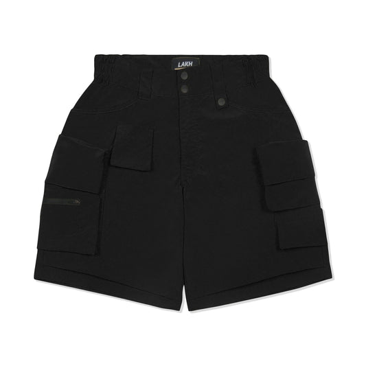 LAKH Men Twelve Pockets Cargo Shorts Black - SHORTS - Canada