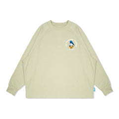 LAKH Men x URDU Donald Duck Long Tee Olive - T - SHIRTS Canada