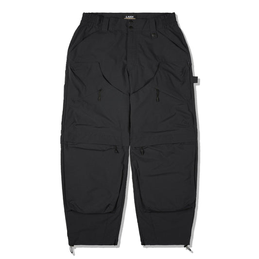 LAKH Patched Worker Pants Black - BOTTOMS - Canada